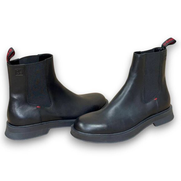 HUGO Lenner Chelsea Boots Men's Black Leather US 9 (UK 8 EU 42) MSRP $232 - Picture 4 of 4